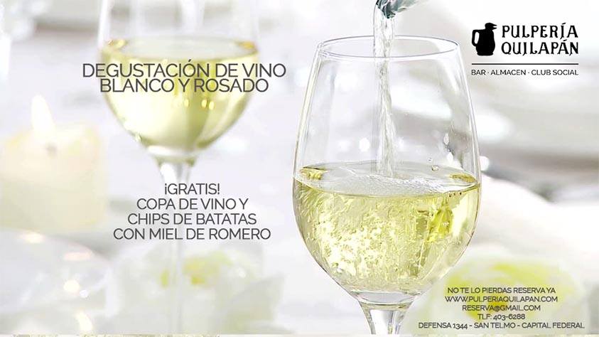 Gratis Degustación de Vino y Chips de Batata con Miel de Romero