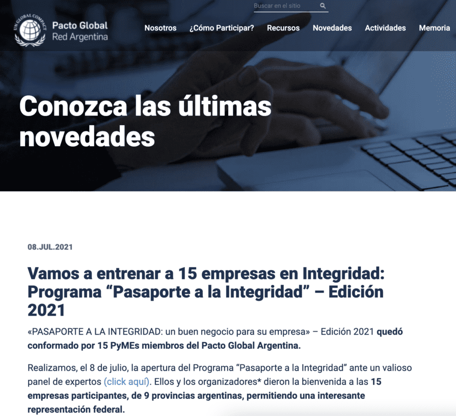 Pacto global argentina