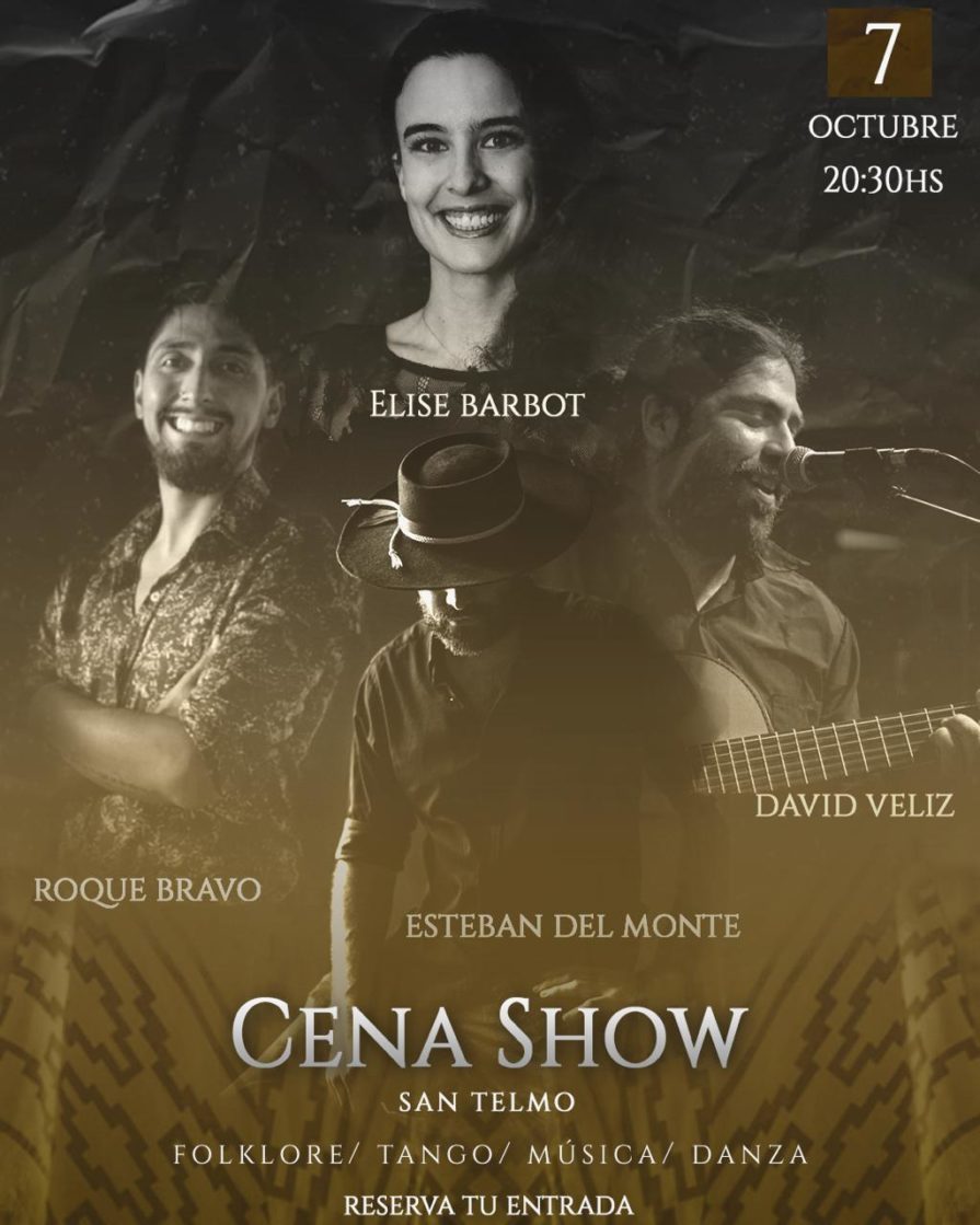 Elise Barbot, Roque Bravo, David Veliz, Esteban del Monte - Folklore, tango, musica y danza